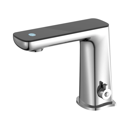 Claudia Sensor Mixer With Black Top Display Chrome