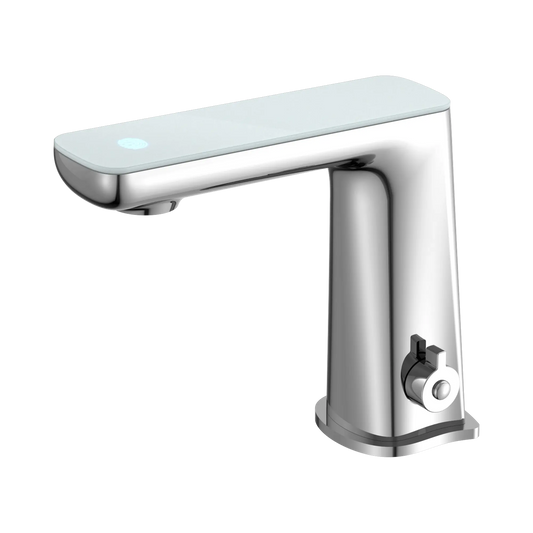 Claudia Sensor Mixer With White Top Display Chrome