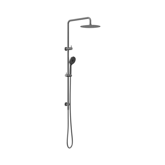 Round Project Twin Shower Gun Metal