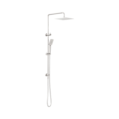 Square Project Twin Shower Brushed Nickel