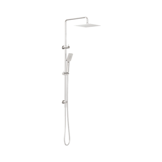 Square Project Twin Shower Brushed Nickel
