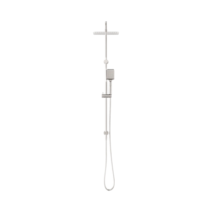 Square Project Twin Shower Brushed Nickel