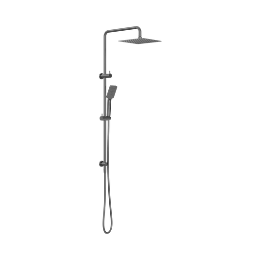 Square Project Twin Shower Gun Metal