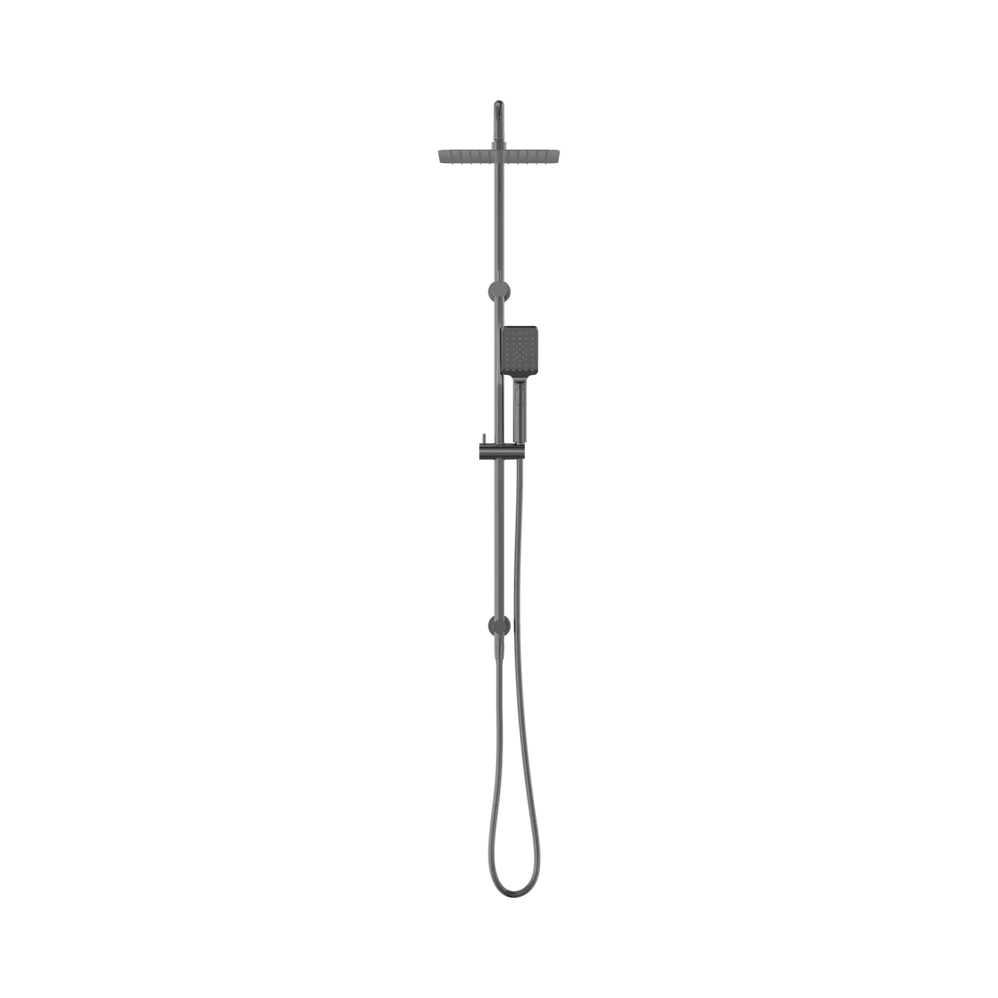 Square Project Twin Shower Gun Metal