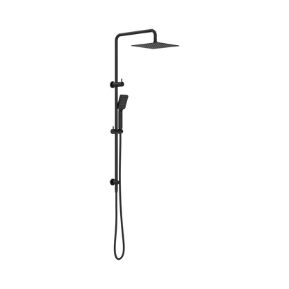Square Project Twin Shower Matte Black