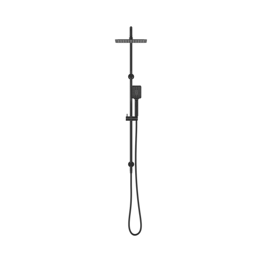 Square Project Twin Shower Matte Black