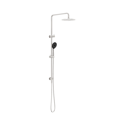 Round Project Twin Shower 4 Star Rating Brushed Nickel