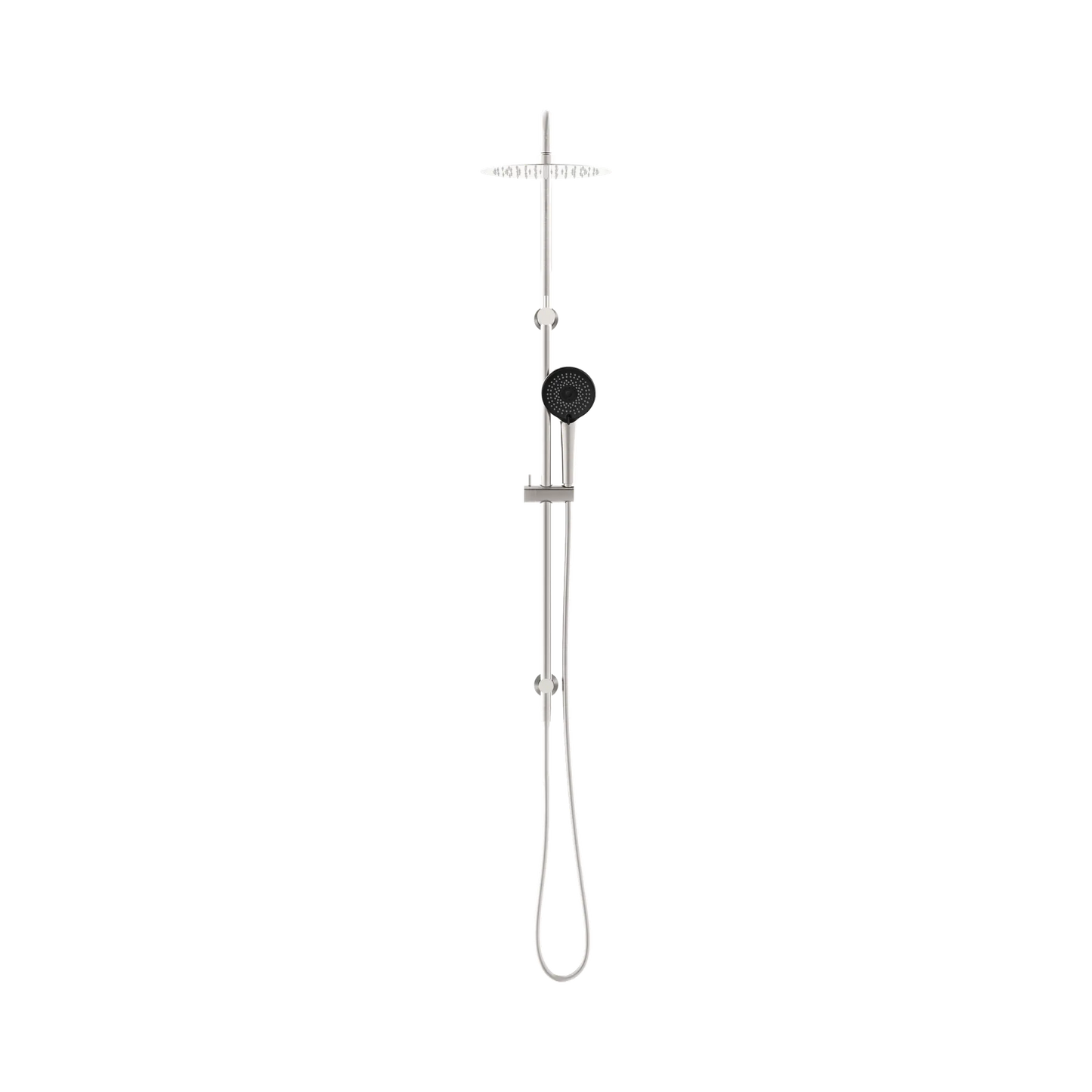 Round Project Twin Shower 4 Star Rating Brushed Nickel