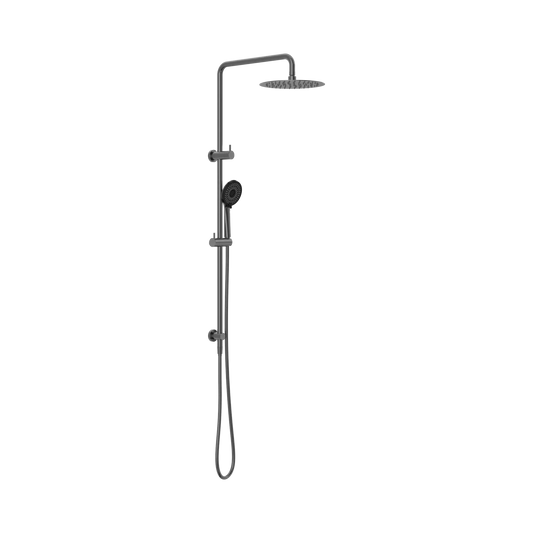 Round Project Twin Shower 4 Star Rating Gun Metal