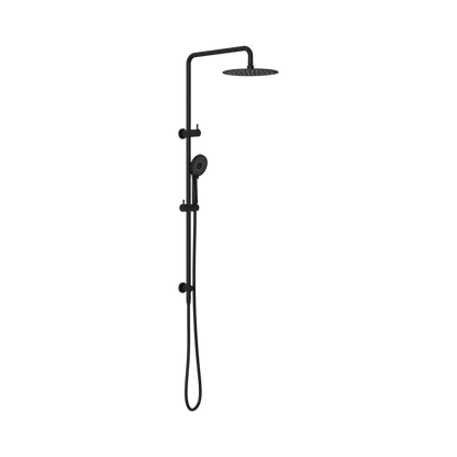Round Project Twin Shower 4 Star Rating Matte Black