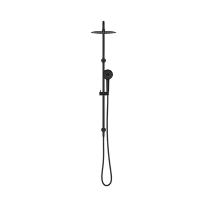 Round Project Twin Shower 4 Star Rating Matte Black