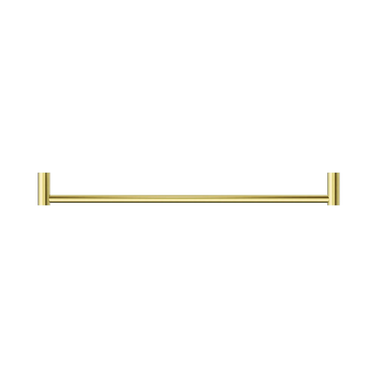 New Mecca Single Towel Rail 600mm Brushed Gold