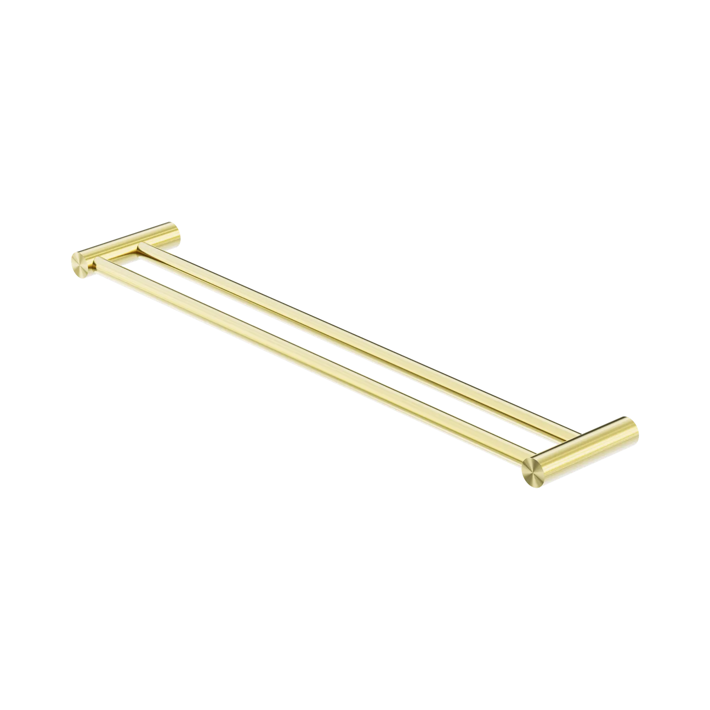 New Mecca Double Towel Rail 600mm Brushed Gold