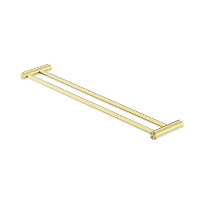 New Mecca Double Towel Rail 600mm Brushed Gold