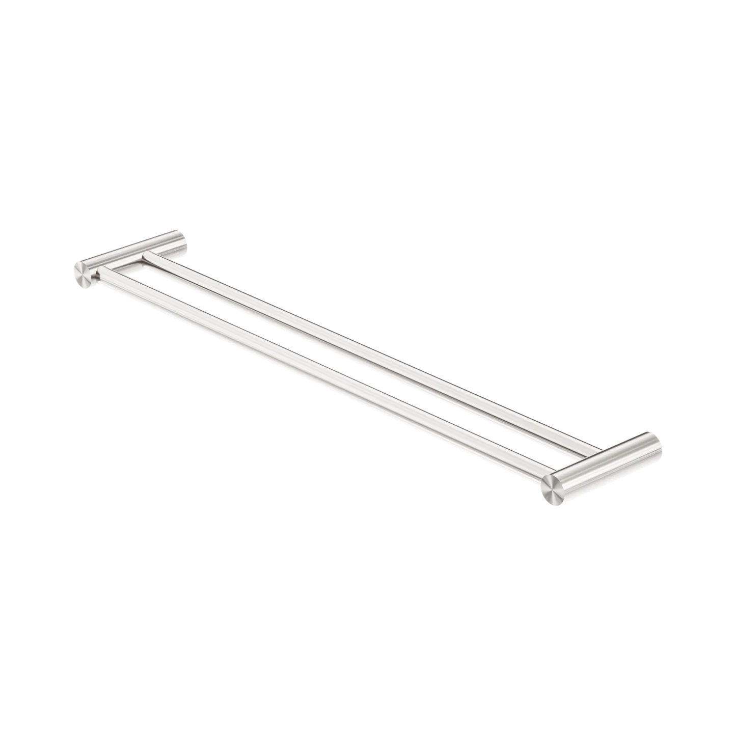 New Mecca Double Towel Rail 600mm Brushed Nickel