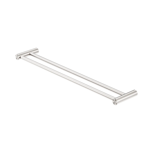 New Mecca Double Towel Rail 600mm Brushed Nickel