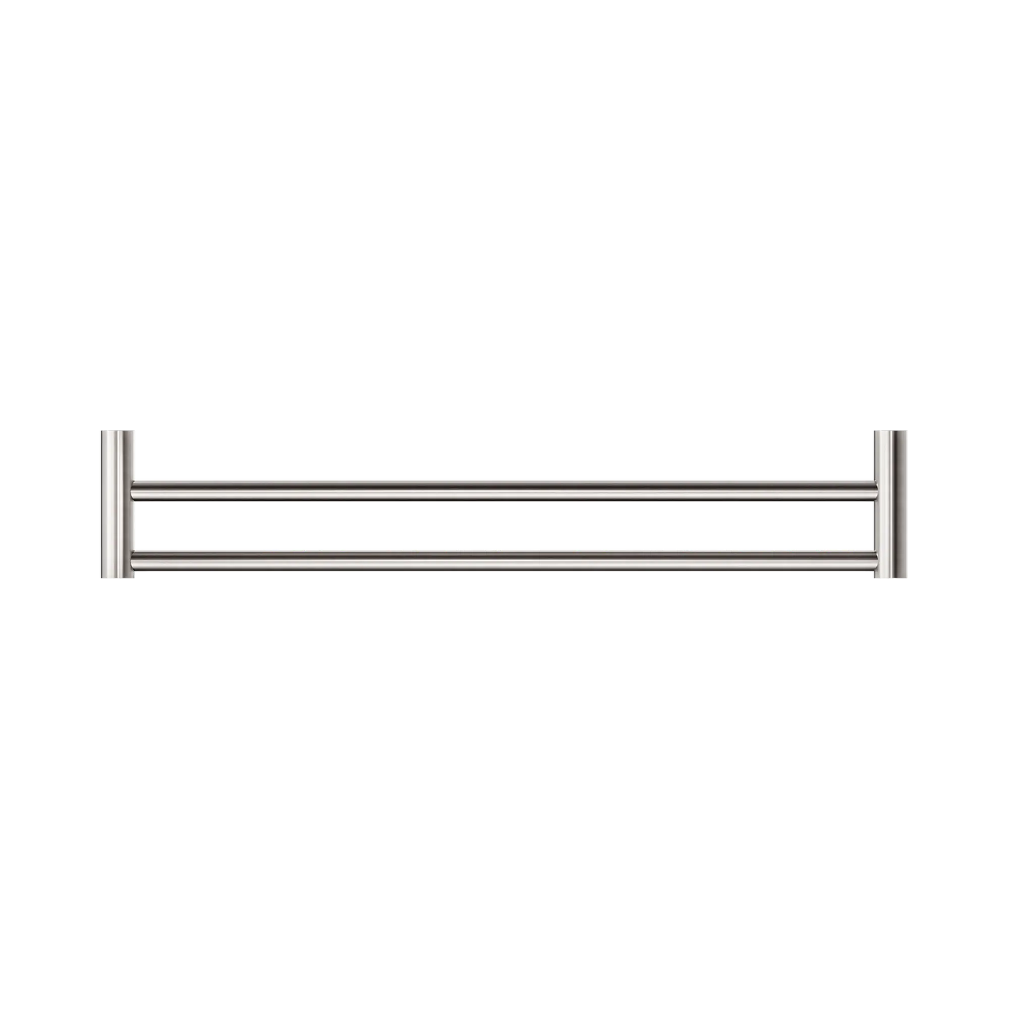 New Mecca Double Towel Rail 600mm Brushed Nickel