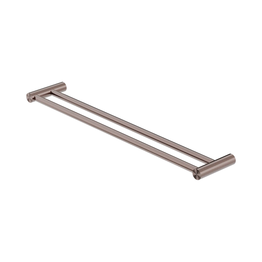 New Mecca Double Towel Rail 600mm Brushed Bronze