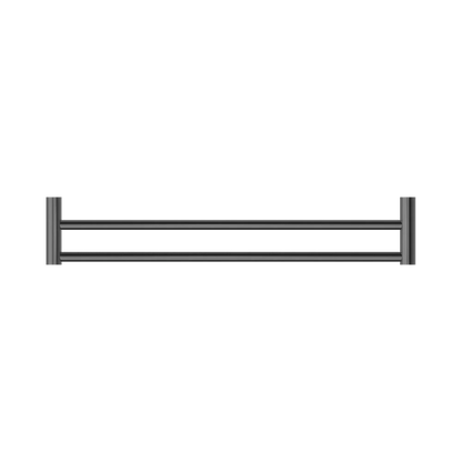 New Mecca Double Towel Rail 600mm Gun Metal