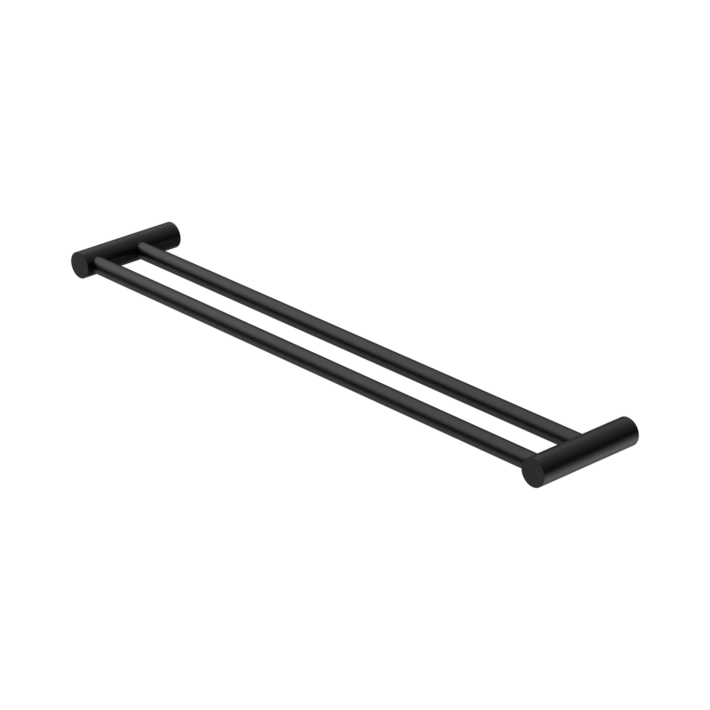 New Mecca Double Towel Rail 600mm Matte Black