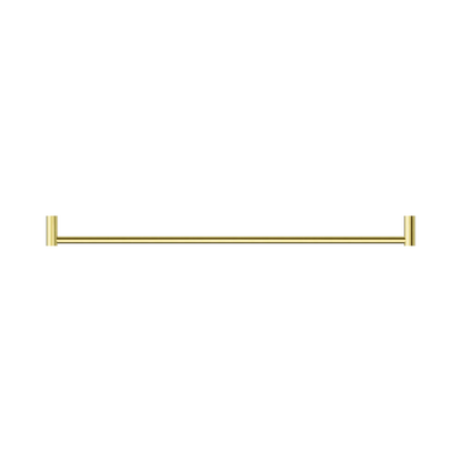 New Mecca Single Towel Rail 800mm Brushed Gold