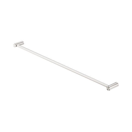 New Mecca Single Towel Rail 800mm Brushed Nickel
