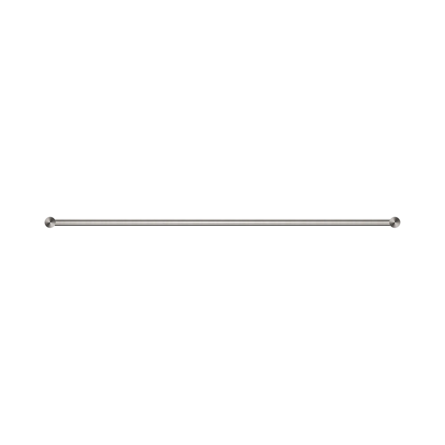 New Mecca Single Towel Rail 800mm Brushed Nickel