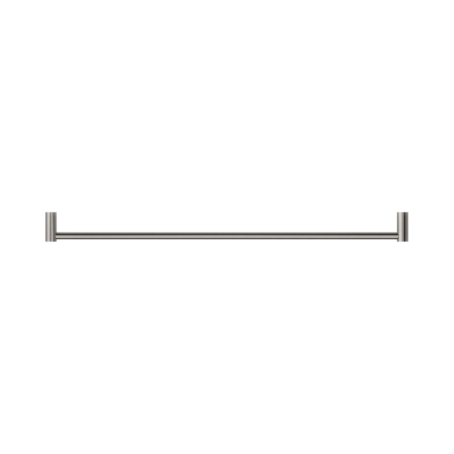 New Mecca Single Towel Rail 800mm Brushed Nickel