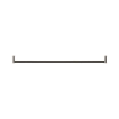 New Mecca Single Towel Rail 800mm Brushed Nickel