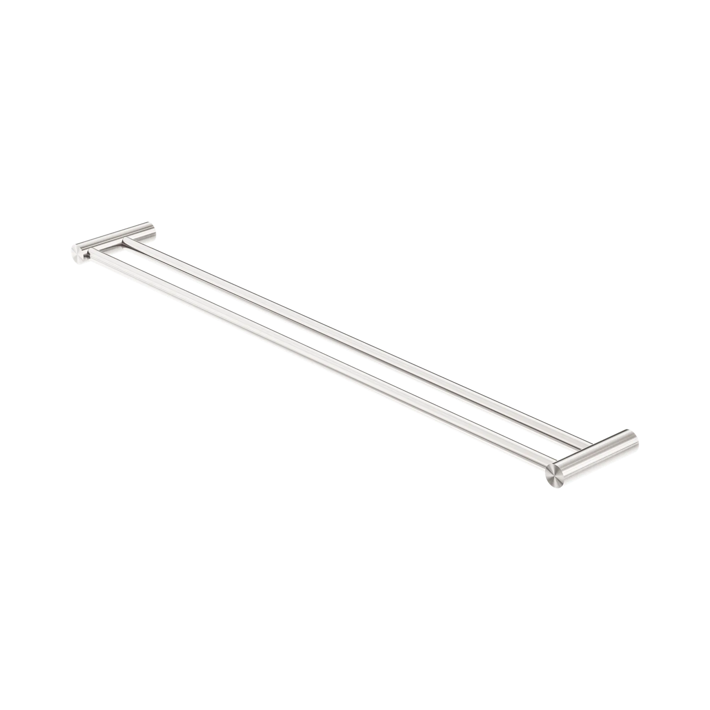 New Mecca Double Towel Rail 800mm Brushed Nickel
