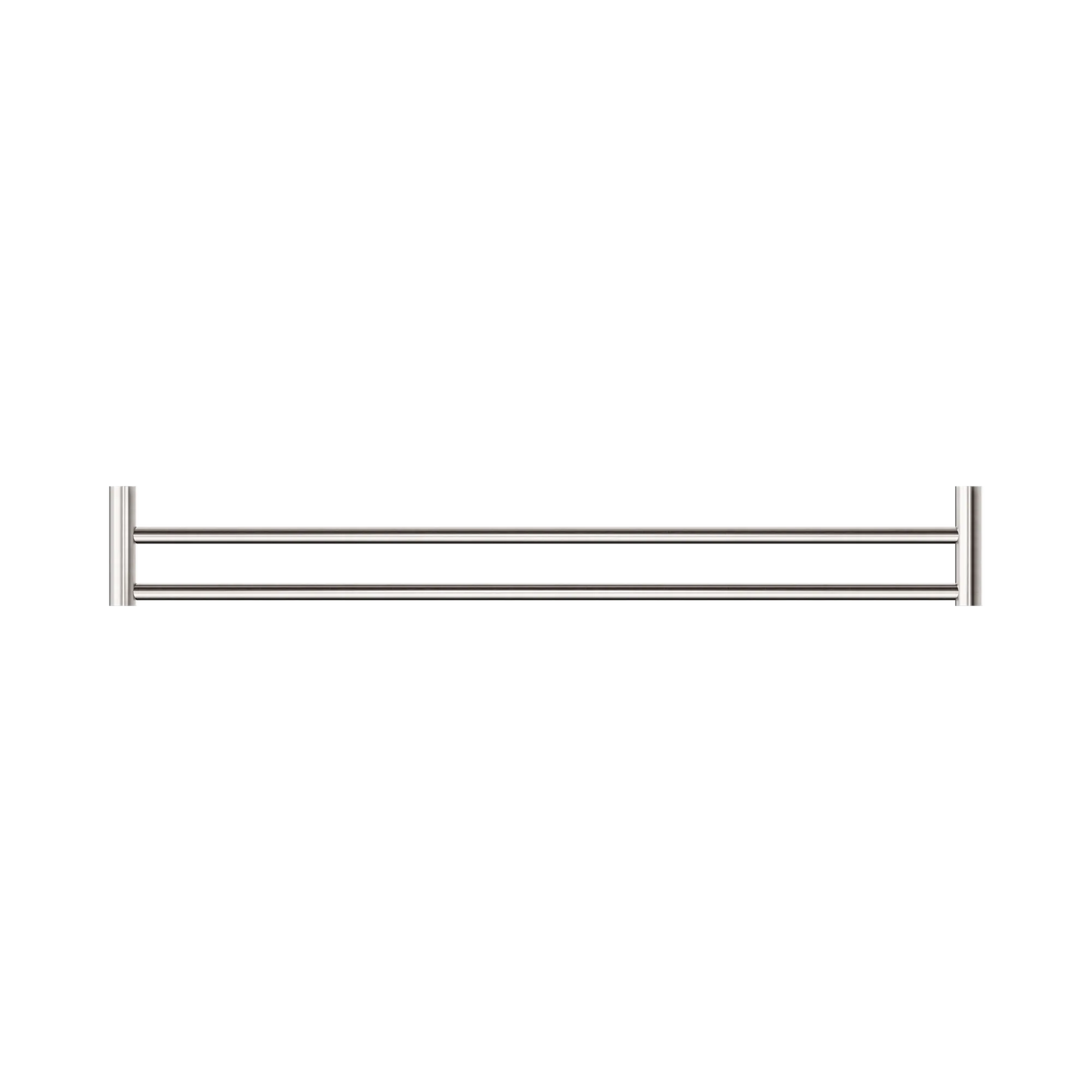 New Mecca Double Towel Rail 800mm Brushed Nickel