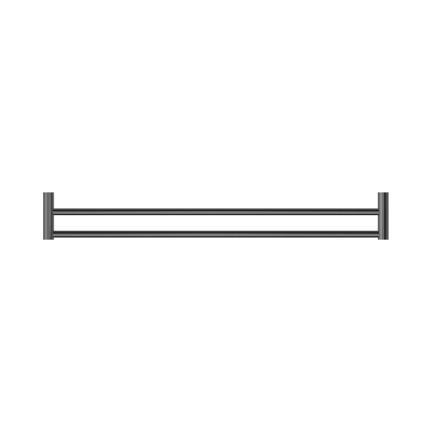 New Mecca Double Towel Rail 800mm Gun Metal
