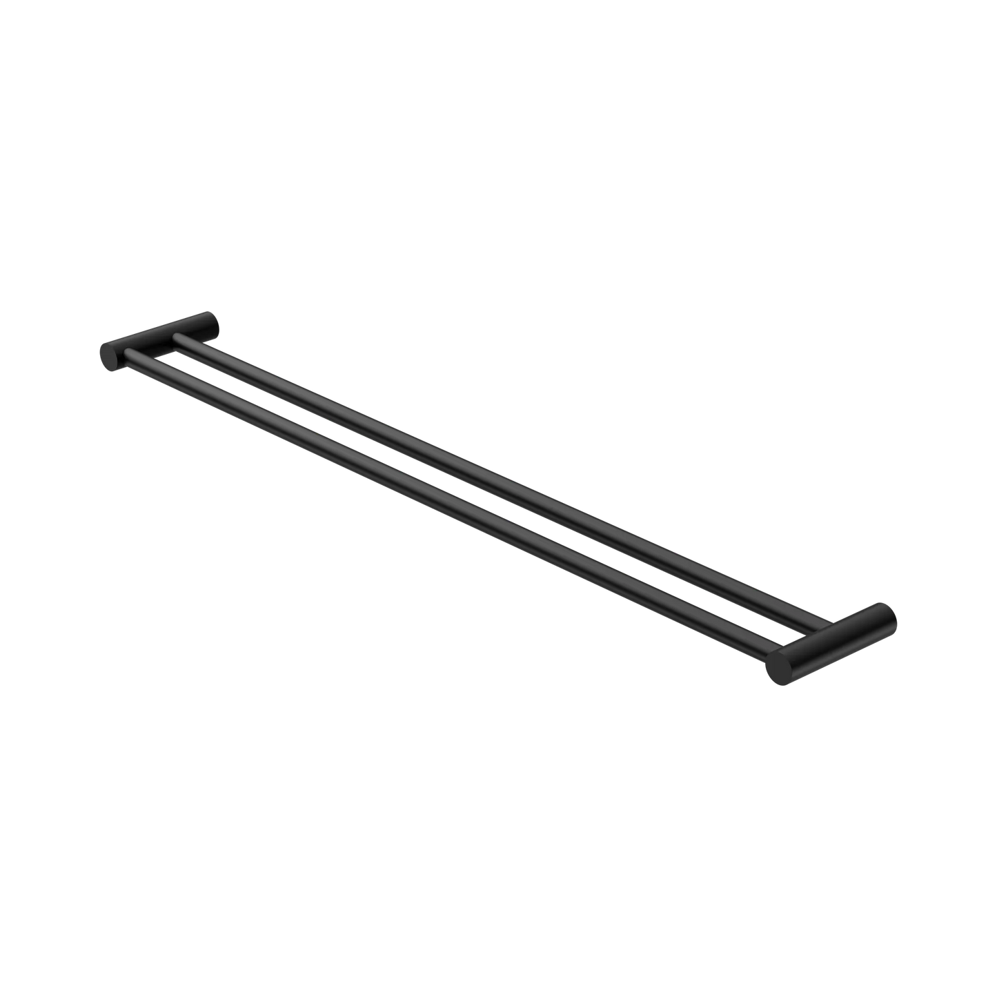 New Mecca Double Towel Rail 800mm Matte Black