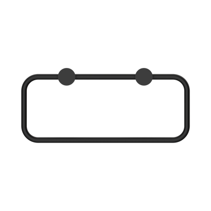 New Mecca Towel Ring Matte Black