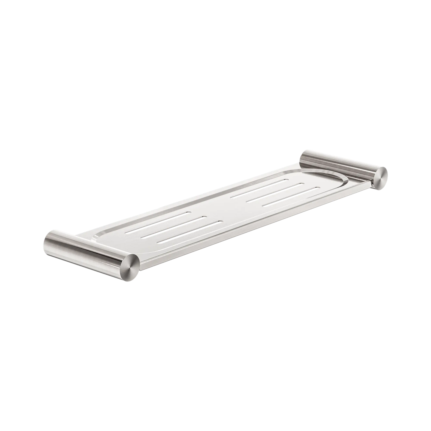New Mecca Metal Shower Shelf Brushed Nickel