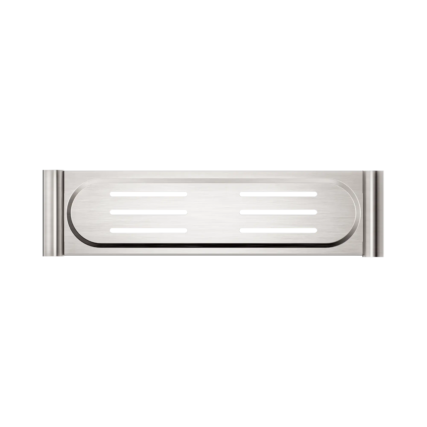 New Mecca Metal Shower Shelf Brushed Nickel