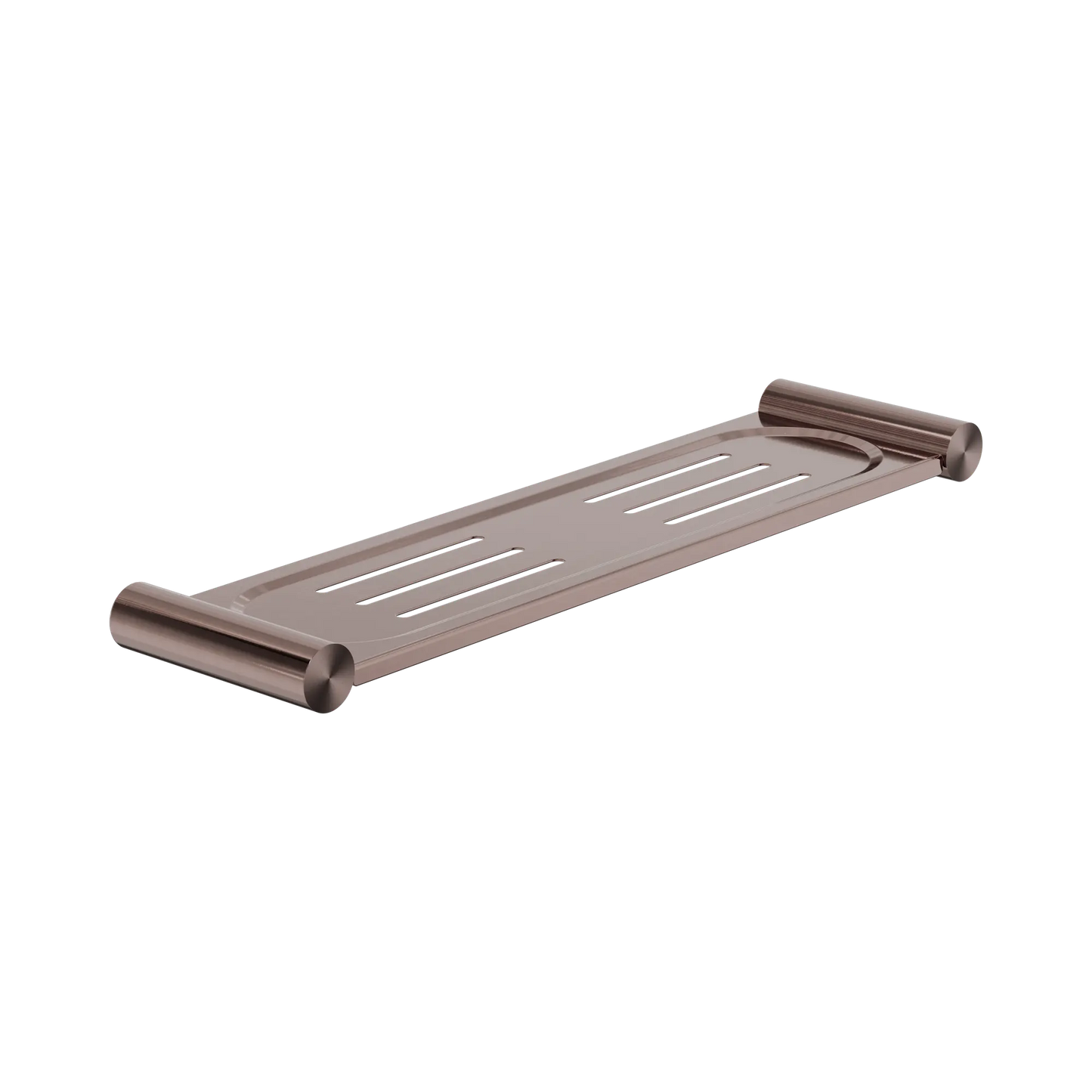 New Mecca Metal Shower Shelf Brushed Bronze
