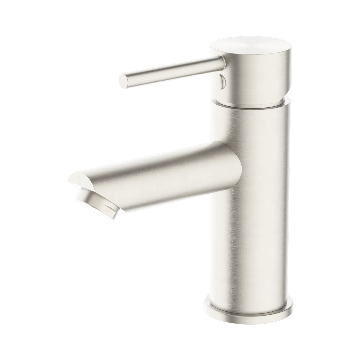 Dolce Basin Mixer Straight Spout Brushed Nickel
