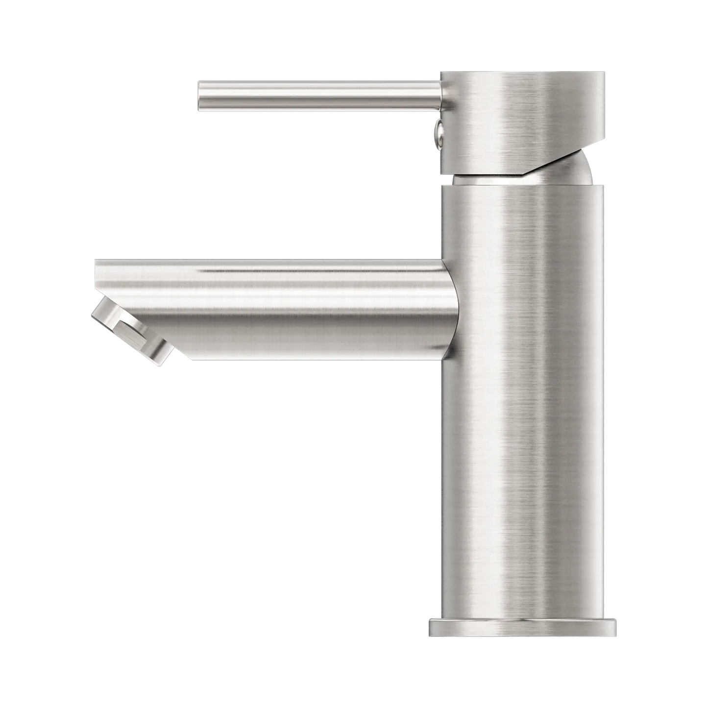 Dolce Basin Mixer Straight Spout Brushed Nickel