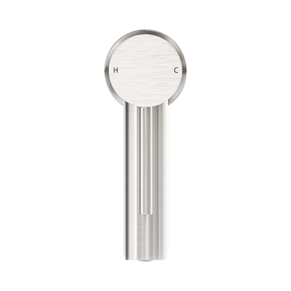 Dolce Basin Mixer Straight Spout Brushed Nickel