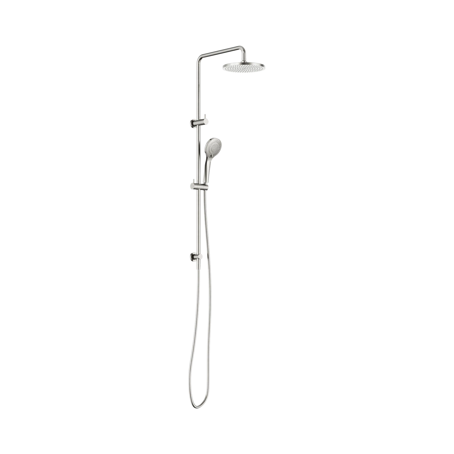 Round Twin Shower With Air Shower I Brushed Nickel