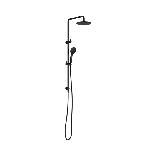 Round Twin Shower With Air Shower I Matte Black