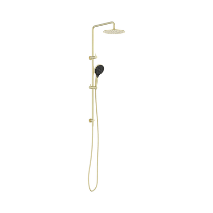 Round Twin Shower With Air Shower II Brushed Gold