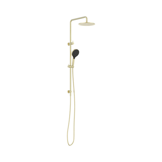 Round Twin Shower With Air Shower II Brushed Gold