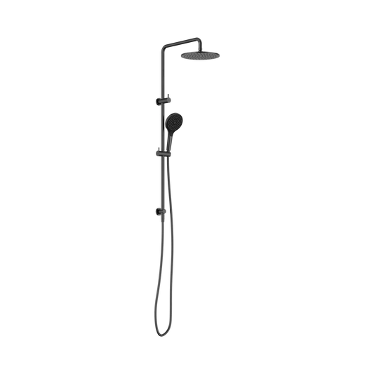 Round Twin Shower With Air Shower II Gun Metal