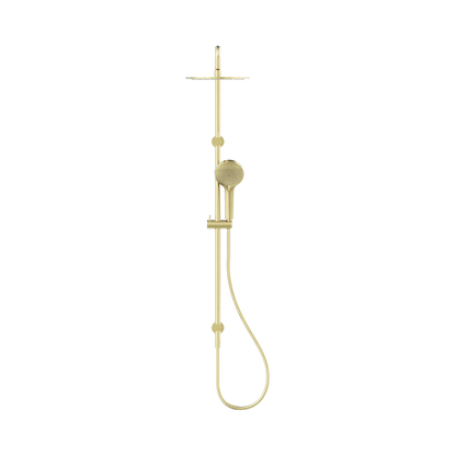 Round Twin Shower Brushed Gold