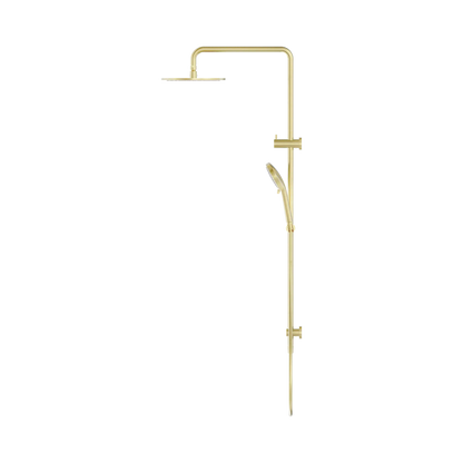 Round Twin Shower Brushed Gold