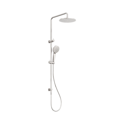 Round Twin Shower Brushed Nickel