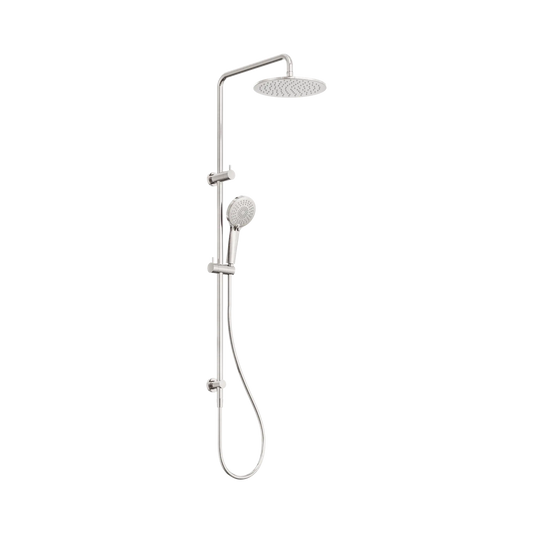 Round Twin Shower Brushed Nickel
