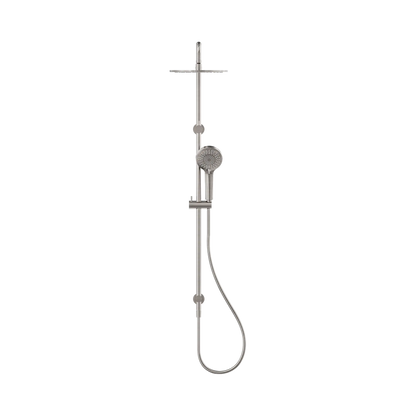 Round Twin Shower Brushed Nickel